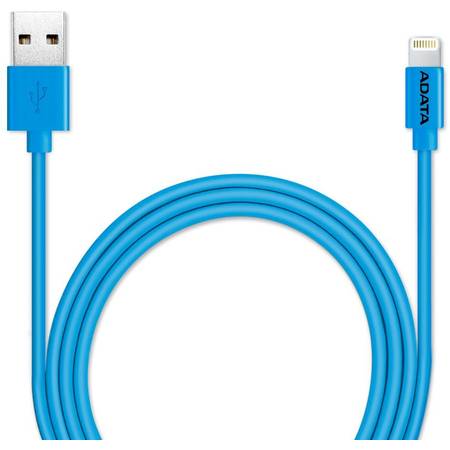 Cablu de date A-DATA AMFIPL-100CM-CBL, Lightning, 1m (Albastru)