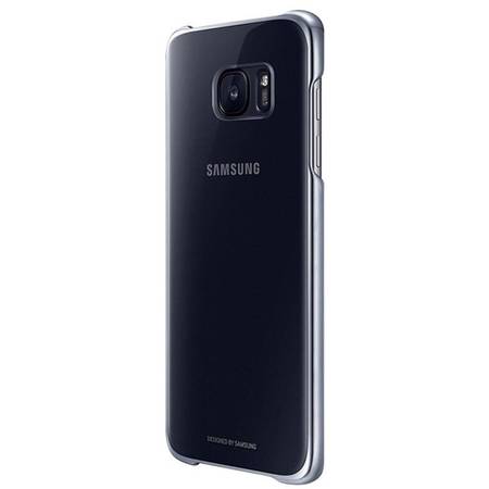 Husa Clear Cover pentru Samsung Galaxy S7 Edge, SAMSUNG EF-QG935CBEGWW, Black