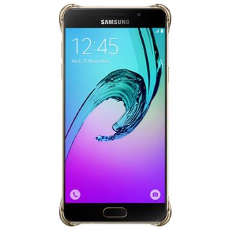 Husa Clear Cover pentru Samsung Galaxy A5 2016, SAMSUNG EF-QA510CFEGWW, Gold