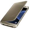 Husa Clear View Cover pentru Samsung Galaxy S7 (G930), EF-ZG930CFEGWW Gold