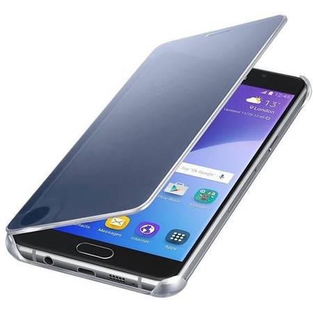 Husa Clear View Cover pentru Samsung Galaxy A5 2016, SAMSUNG EF-ZA510CBEGWW, Black