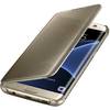 Husa Clear View Cover pentru Samsung Galaxy S7 Edge (G935), EF-ZG935CFEGWW Gold