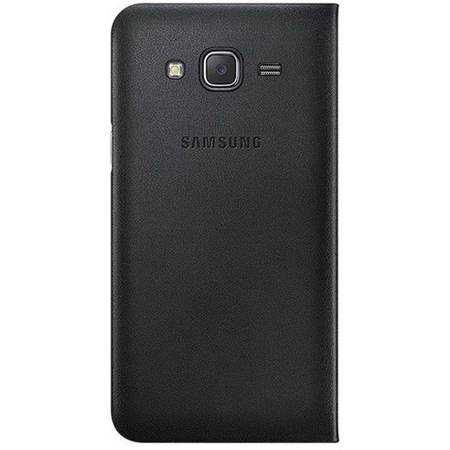 Husa Flip Wallet Cover pentru Samsung Galaxy J5, Black