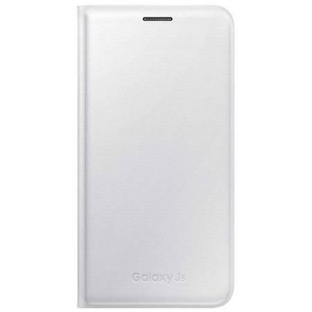 Husa Flip Wallet Cover pentru Samsung Galaxy J5, EF-WJ500BWEGWW White