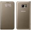 Husa protectie Led View Cover pentru Samsung Galaxy S7 (G930), EF-NG930PFEGWW Gold