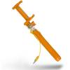 Selfie Stick KitVision Pocket, control actionare shutter pe fir, KVPKSSWOR Orange