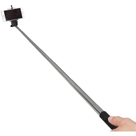Selfie Stick Basic KitVision extensibil cu bluetooth, Negru