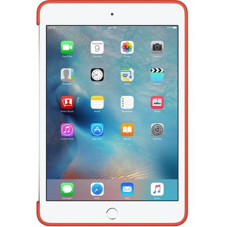 Husa Apple Silicone Case pentru iPad mini 4, MLD42ZM/A Orange