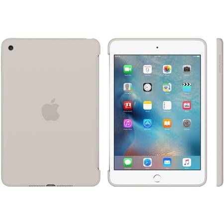 Husa Apple Silicone Case pentru iPad mini 4, MKLP2ZM/A Stone
