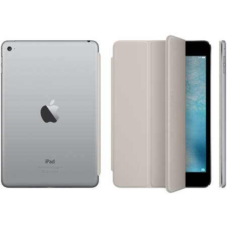 Husa Stand Apple Smart Cover pentru iPad mini 4, MKM02ZM/A Stone