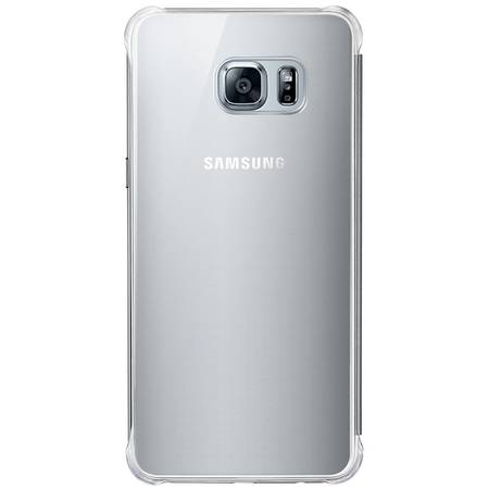 Husa Clear View Cover Silver pentru Samsung Galaxy S6 Edge+