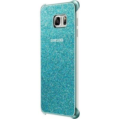 Capac protectie Glitter Cover Blue pentru Samsung Galaxy S6 Edge+
