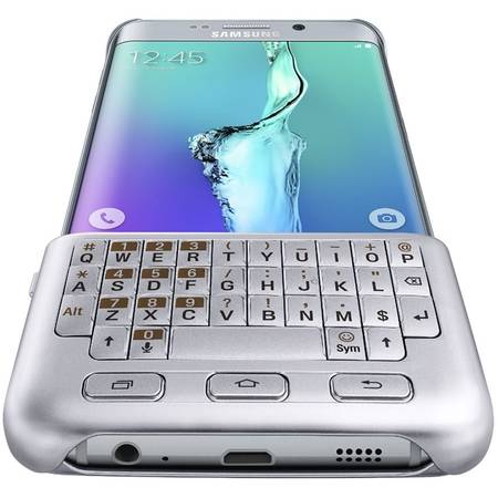 Husa protectie spate cu tastatura QWERTY pentru Samsung Galaxy S6 Edge+