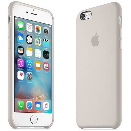Capac protectie spate Apple Silicone Case Stone pentru iPhone 6s