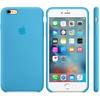 Capac protectie spate Apple Silicone Case Blue pentru iPhone 6s