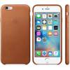 Capac protectie spate Apple Leather Case Premium Saddle Brown pentru iPhone 6s