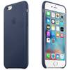 Capac protectie spate Apple Leather Case Premium Midnight Blue pentru iPhone 6s
