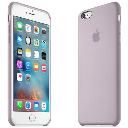 Capac protectie spate Apple Silicone Case Lavender pentru iPhone 6s Plus