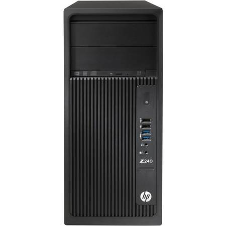 Sistem Desktop Workstation HP Z240T, Procesor Intel Core i5-6600 6M Cache, up to 3.90 GHz, Skylake, 8GB, 1TB, Intel HD Graphics 530, Win 10 Pro, Tastatura+Mouse