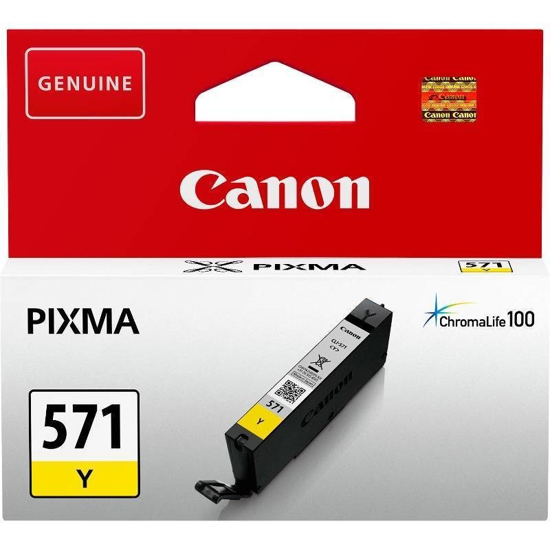 Cartus cerneala Canon CLI-571Y, yellow, capacitate 7ml