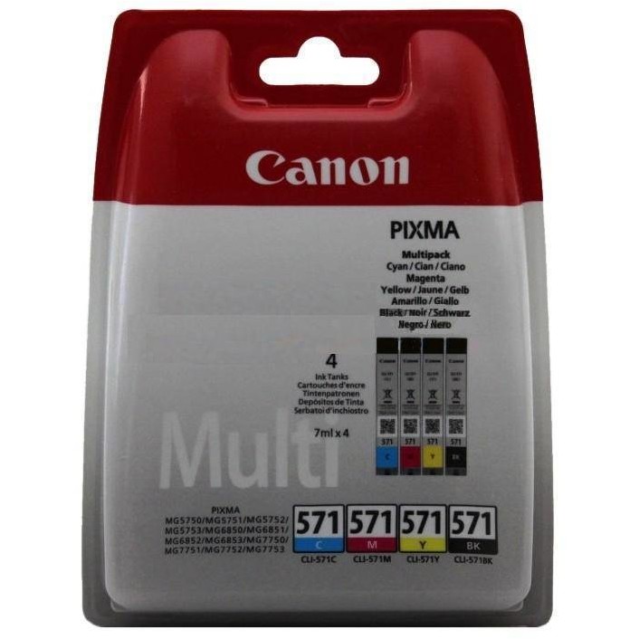 Cartus cerneala Canon CLI-571MULTI, multipack cyan,magenta,yellow,black