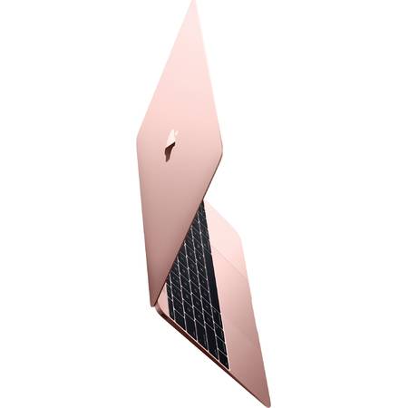 Laptop Apple MacBook, 12'', Skylake Core M 1.1GHz, 8GB, 256GB SSD, GMA HD 515, Mac OS X El Capitan, INT keyboard, Rose Gold