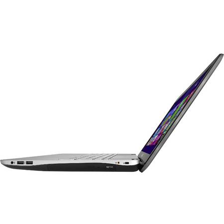 Laptop ASUS N751JK-T7085P, 17.3" FHD IPS, Intel Core i7-4710HQ 6M Cache, up to 3.50 GHz, 8GB, 1TB, GeForce GTX 850M 4GB, Win 8.1 Pro, Grey