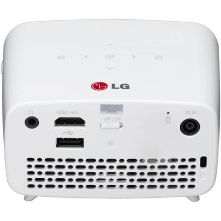 Proiector LG PH300 DLP, HD 1280x720, 300 lumeni, 100.000:1, Alb/Maro