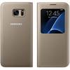 Husa S View Gold pentru Samsung Galaxy S7 Edge (G935), EF-CG935PFEGWW