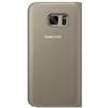 Husa S View Cover pentru Samsung Galaxy S7, SAMSUNG EF-CG930PFEGWW, Gold