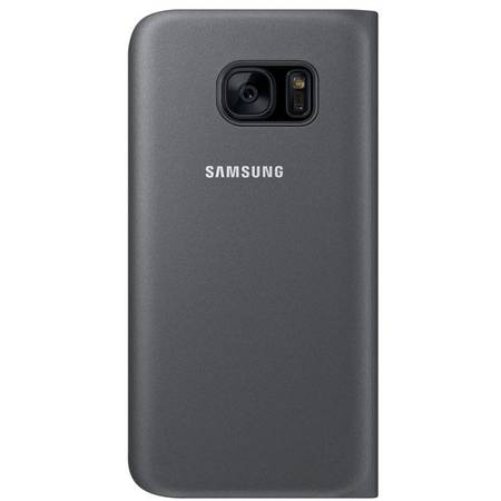 Husa S View Cover pentru Samsung Galaxy S7, SAMSUNG EF-CG930PBEGWW, Black