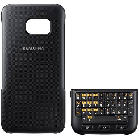 Husa protectie spate cu tastatura QWERTY/QWERTZ pentru Samsung Galaxy S7 (G930), EJ-CG930UBEGDE Black
