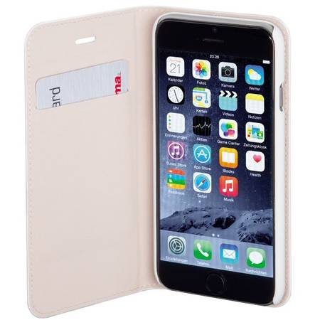 Husa Flip Cover pentru iPhone 6s Plus, HAMA Slim Booklet 135079, White