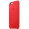 Husa de protectie Apple pentru iPhone 6s Plus, Piele, Red