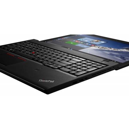 Laptop Lenovo 15.6'' ThinkPad T560, FHD IPS, Intel Core i5-6200U (3M Cache), 4GB, 500GB + 8GB SSH, GMA HD 520, Win 7 Pro + Win 10 Pro, Black