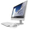Sistem Desktop All-In-One Lenovo S400Z, 21.5" FHD, Procesor Intel Core i3-6100U 2.3GHz Skylake, 4GB, 1TB + 8GB SSH, GMA HD 520, Win 7 Pro + Win 10 Pro, White, Monitor Stand