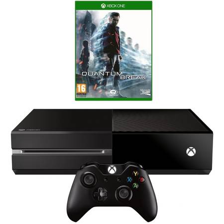 Consola Microsoft Xbox One, 500GB + Joc Quantum Break, Token Bundle