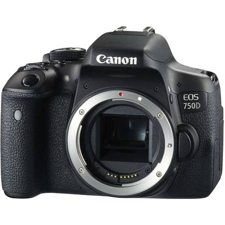 Aparat foto DSLR Canon EOS 750D, 24.2MP + Obiectiv EF-S 18-135mm IS STM