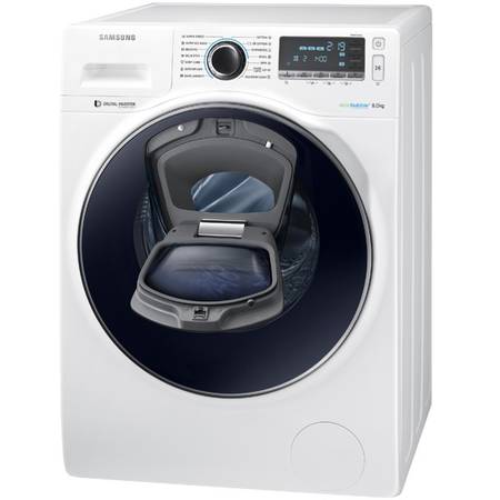 Masina de spalat rufe Samsung Eco Bubble AddWash WW80K7415OW/LE, 1400 RPM, 8 kg, Clasa A+++