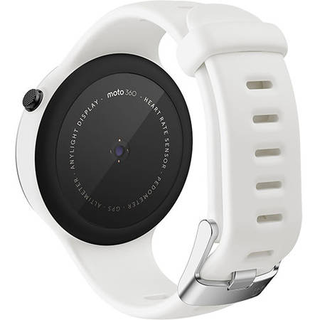Smartwatch Motorola Moto 360 42MM 2nd Gen Sport Silicon Alb