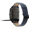 Smartwatch Asus ZenWatch 2 Carcasa Otel Inoxidabil Negru Si Curea Piele Albastra