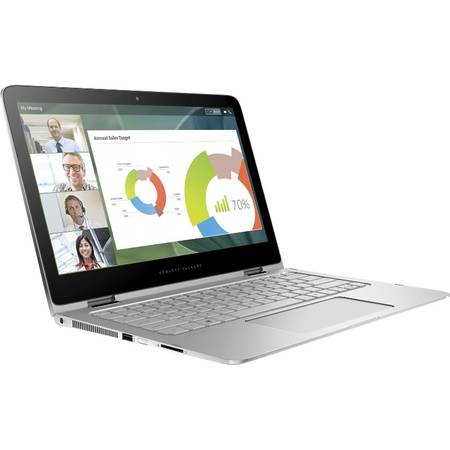 Laptop 2-in-1 HP 13.3" Spectre Pro x360 G2, QHD Touch, Intel Core i5-6200U (3M Cache, up to 2.80 GHz), 8GB, 256GB SSD, GMA HD 520, Win 10 Pro, Silver