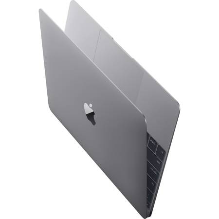 Laptop Apple MacBook, 12", Intel Dual Core M5, 1.2GHz up to 2.70 GHz, Skylake, 8GB, 512GB SSD, Intel HD Graphics 515, Mac OS X El Capitan, INT keyboard, Space Grey