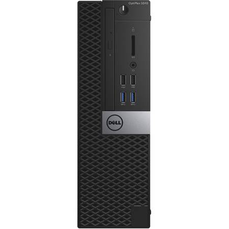 Sistem Desktop Dell Optiplex 5040 SFF, Intel Core i5-6500  Intel Graphics, RAM 8GB (2x4G) 1600MHz DDR3L, HDD 500GB 7200rpm, DVD+/-RW, Sursa 180W, Mouse+ Tastatura, Ubuntu Linux 14.04 SP1