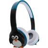 KitSound MyDoodle Children – Casca bluetooth stereo cu limitator de sunet pentru protejarea urechilor copiilor, Penguin