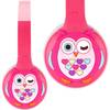 KitSound MyDoodle Children – Casca bluetooth stereo cu limitator de sunet pentru protejarea urechilor copiilor, Owl