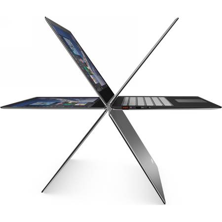 Laptop 2-in-1 Lenovo 12.5" Yoga 900S, QHD IPS Touch, Intel Core m5-6Y54, 8GB, 256GB SSD, GMA HD 515, Win 10 Home, Silver