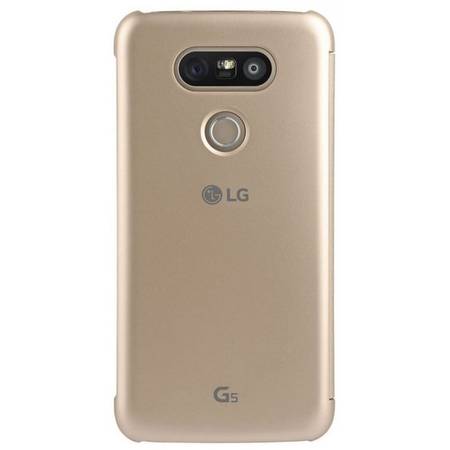 Husa protectie LG Quick Window View pentru LG G5 (H850), CFV-160 Gold
