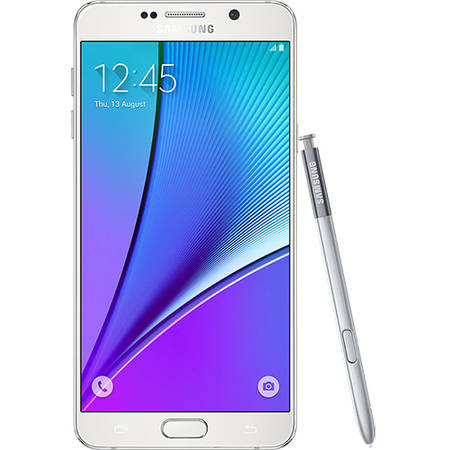 Telefon Mobil Samsung Galaxy Note 5 Dual Sim 32GB LTE 4G Alb