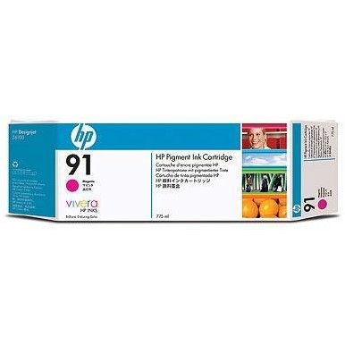 HP C9468A INK 91 CARTRIDGE Magenta 775 ml for: Designjet Z6100, Z6100PS C9468A